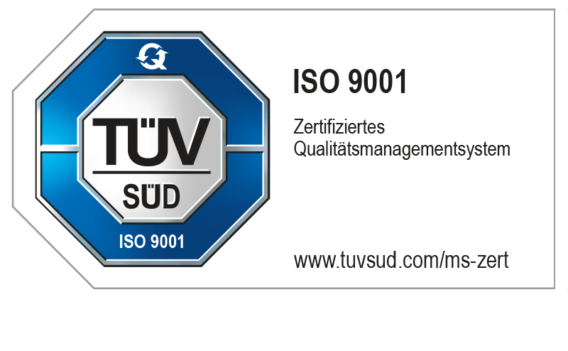 TÜV SÜD – Zertifiziertes Qualitätsmanagementsystem